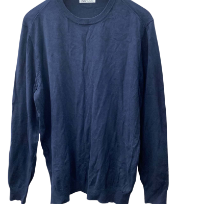 Zara Mens  Size 42 Jumper Navy Blue 