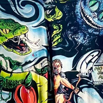Blackmilk ''Sketches of a Bitter Man'' by James Patrick Leggings Size L