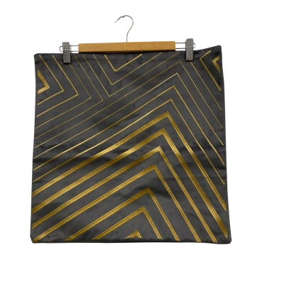 Velvet Cushion Cover SET With Gold Embroidery Grey