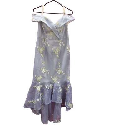 Miss Anne Womens  Size 14 Cocktail Dress Gold / Purple / White 