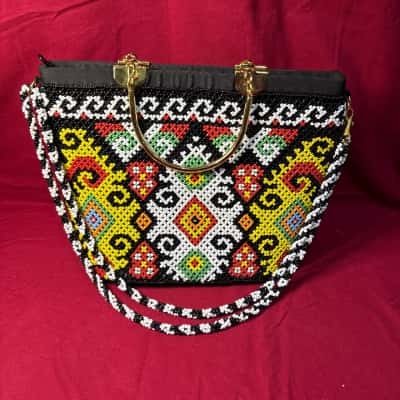  Women's Handcrafted Beaded Handbag Multicoloured 