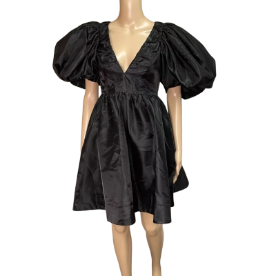 Aureta women’s mini dress black size M 