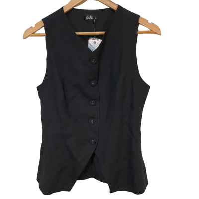 BNWT Dotti Size 8 Black Vest