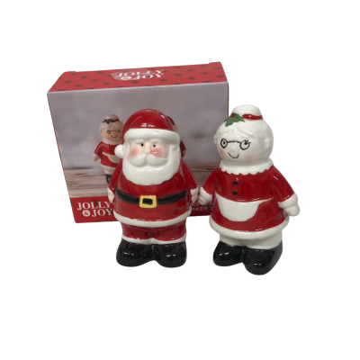 Christmas Mr & Mrs Claus Shaker Set by Jolly & Joy - NEW