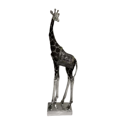 Large Metal Giraffe Sculpture 17 Inch’s Tall