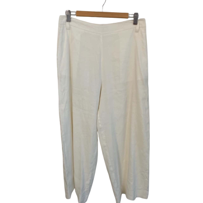 Witchery Womens  Size 10 Wide Leg Pants Off White 