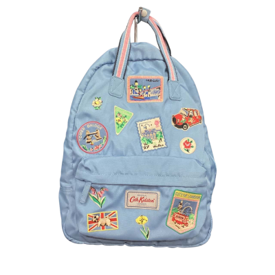 Cath Kidston London Embroidered Patch Backpack Blue 