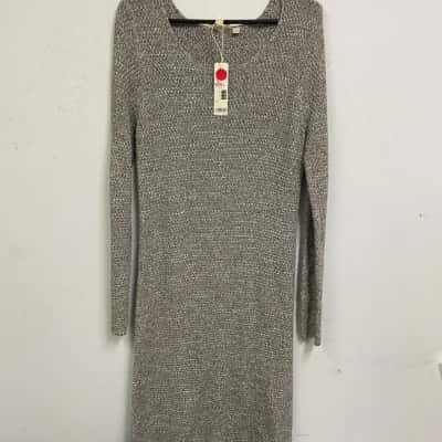 Espirit Womens Size XL Maxi Dress Grey 