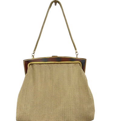 Glomesh vintage gold clutch 