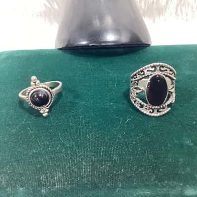  Womens Ring Black  / Other / Silver 
