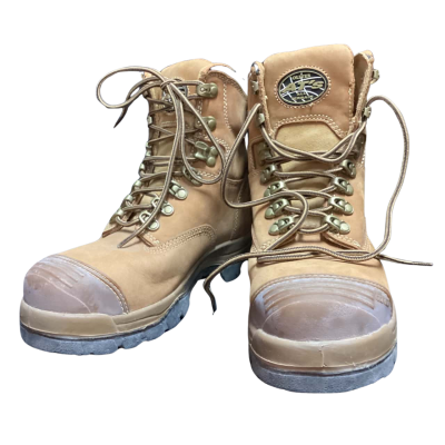 Oliver AT’s, Leather Boots, Beige, Steel Capped, Australian Standards 