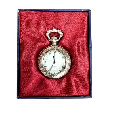 Vintage Silver-Toned Pocket Watch 