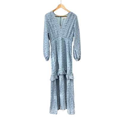 Stevie May Womens  Size M Maxi Dress Blue / Floral 