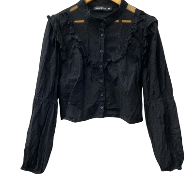 Dangerfield Womens  Size 16 Cropped Top Black  