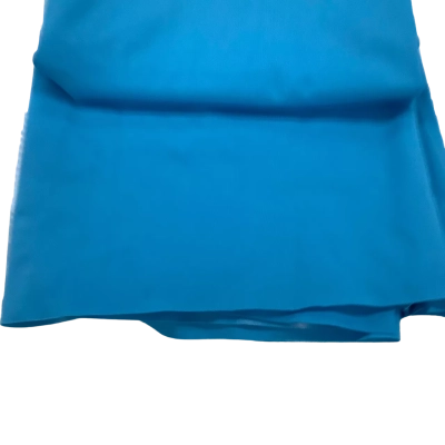 Thin Blue Shiny Fabric 100 x 160 cm     F4