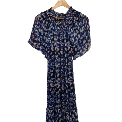 Marcs Womens  Size 8 Floral Dress Blue 