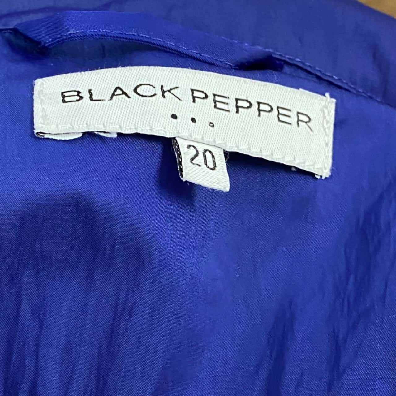 Black Pepper Womens Size 20 / Plus Size Front Zipper Blue