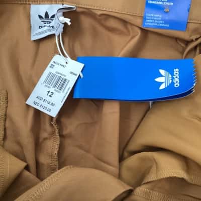 Adidas Womens  Size 12 Mustard high rise/straight-leg pants 