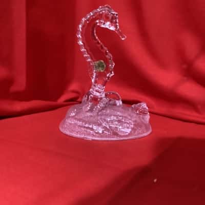 Vintage Cristal d’Arques Seahorse Figurine