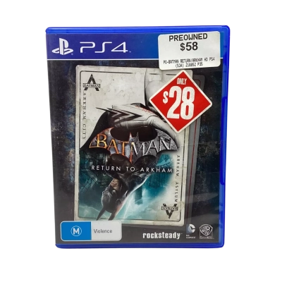 PS4 Batman Return to Arkham 