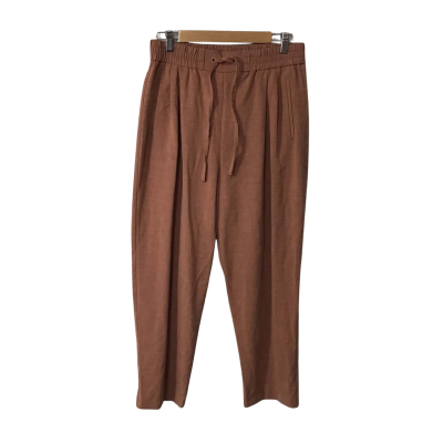 Seed Heritage Womens Size 10 Rust Brown Elastic Waist Straight Leg Pants 
