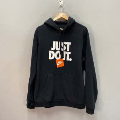 Nike Mens  Size L Fleeced Hoodie Black  