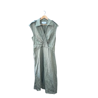 Veronika Maine Size 12 Casual Dress Green 