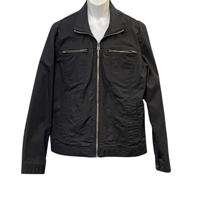 Jag Mens Size M Front Zipper Jacket Black