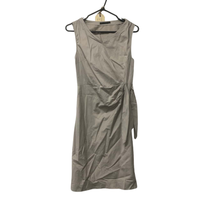 Womens David Lawrence Size 8 Light Grey Sleeveless/ Midi Dress