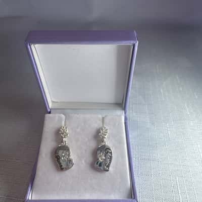 Guess Womens Earrings Silver 