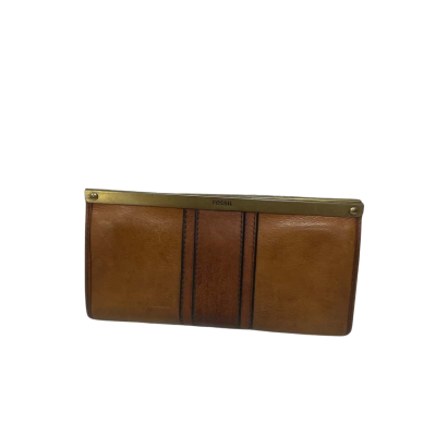 Vintage Fossil Womens Purse / Wallet Brown 