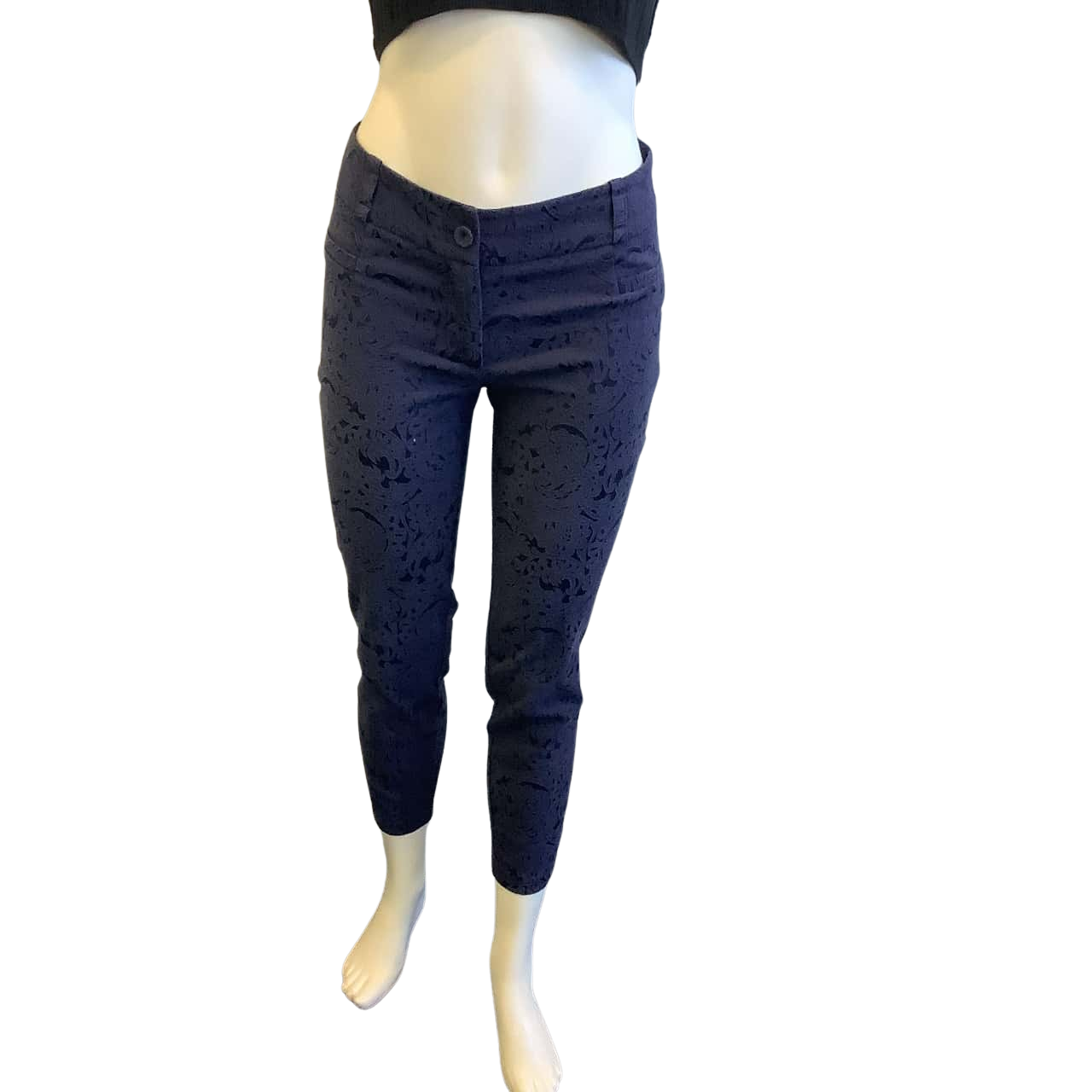 review-women-s-size-8-slim-fit-ankle-pant-navy-blue-s