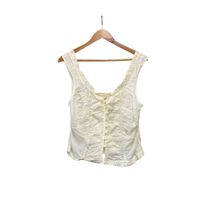 VRG GRL Womens  Size 12 Sleeveless Top Cream 