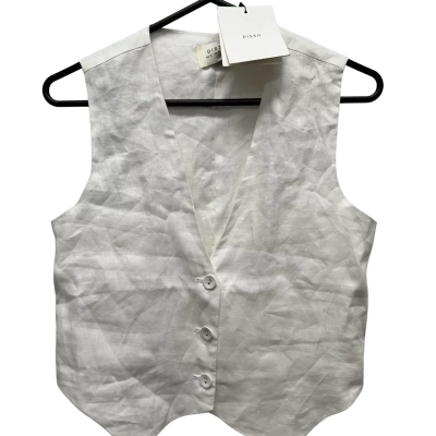 Dissh Womens Size 6 Blouse White 