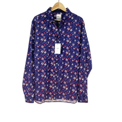 Yd. - Navy Botanical Slim Fit Shirt (Size 3XL)