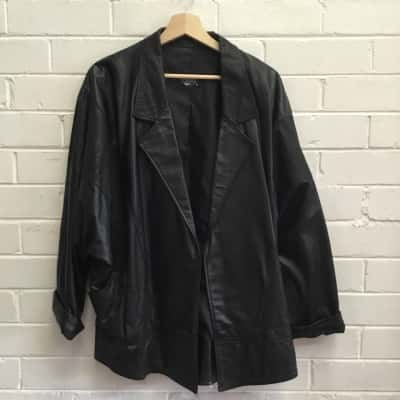  Mens Cuggi Leather Jacket Animal print / Black  