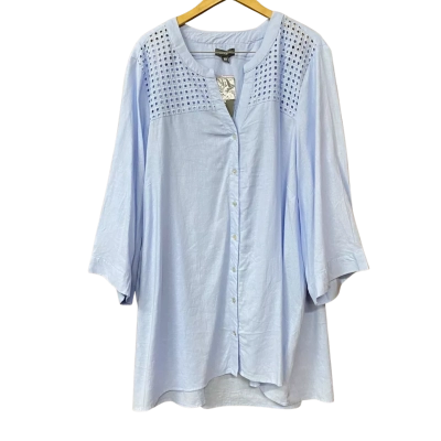 BNWT Autograph Womens Size 30 Blue Shirt