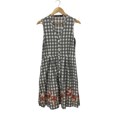 Dangerfield Womens  Size 12 Button Up Casual Dress Multicoloured 