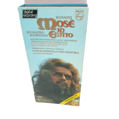 Rossini Mose In Egitto Cassette Tape Box Set