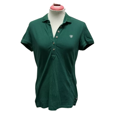 ARIAT Womens  Size M Polo Shirt Green 