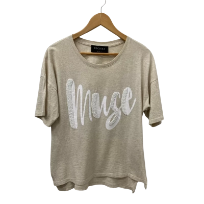 Decjuba Womens  Size S T-shirt Beige 