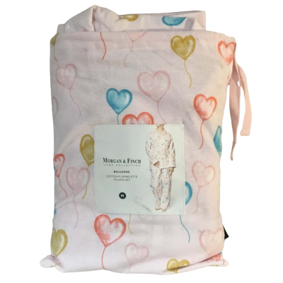  Morgan & Finch Balloons Cotton Flannelette Pyjama Set Size M