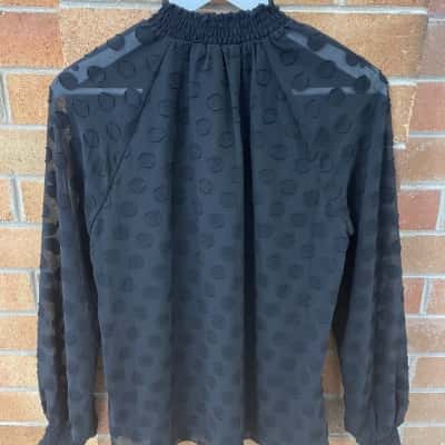 Portmans Womens Burnout Spot  Size 10 Top