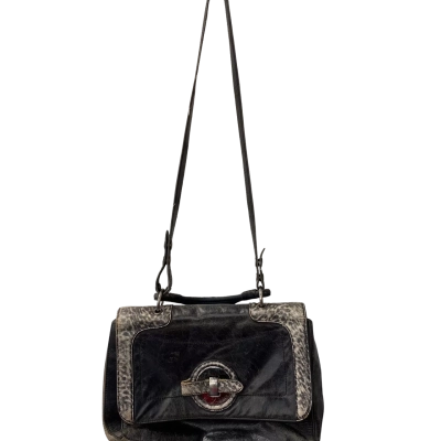 Vintage Mimco  Black Cross Body Bag / Handbag Black  