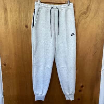 Nike Light Grey Seam-Detail Jogger Pants Size S
