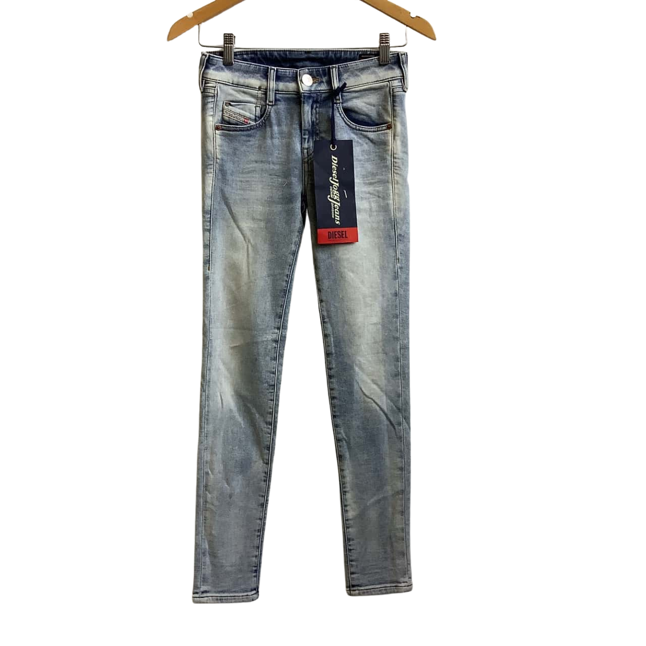 Brand New Diesel Womens Size W23” DOllies T Jogg Sweat Jeans Light Blue