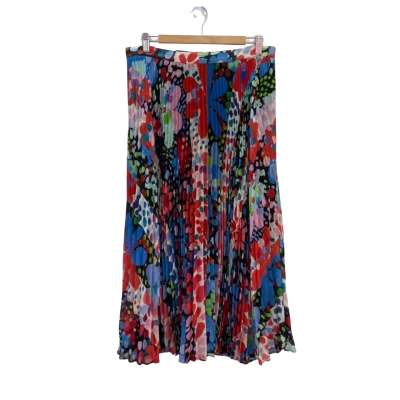 Gorman Womens  Size 12 Pleated Skirt Floral / Multicoloured 