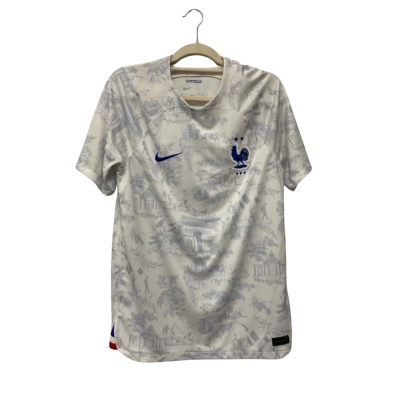 Nike France Away Football Shirt Kids  Size M Blue / White 