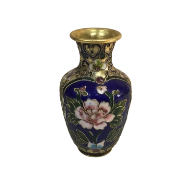 Floral Patterned Vase Approx 7.5 x 13cm