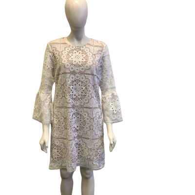 BNWT Seed Women's Size 12 Lace Mini Dress  White  